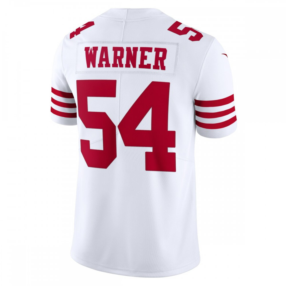 Fred Warner San Francisco 49ers Nike Vapor Limited Jersey - White-GridironStore